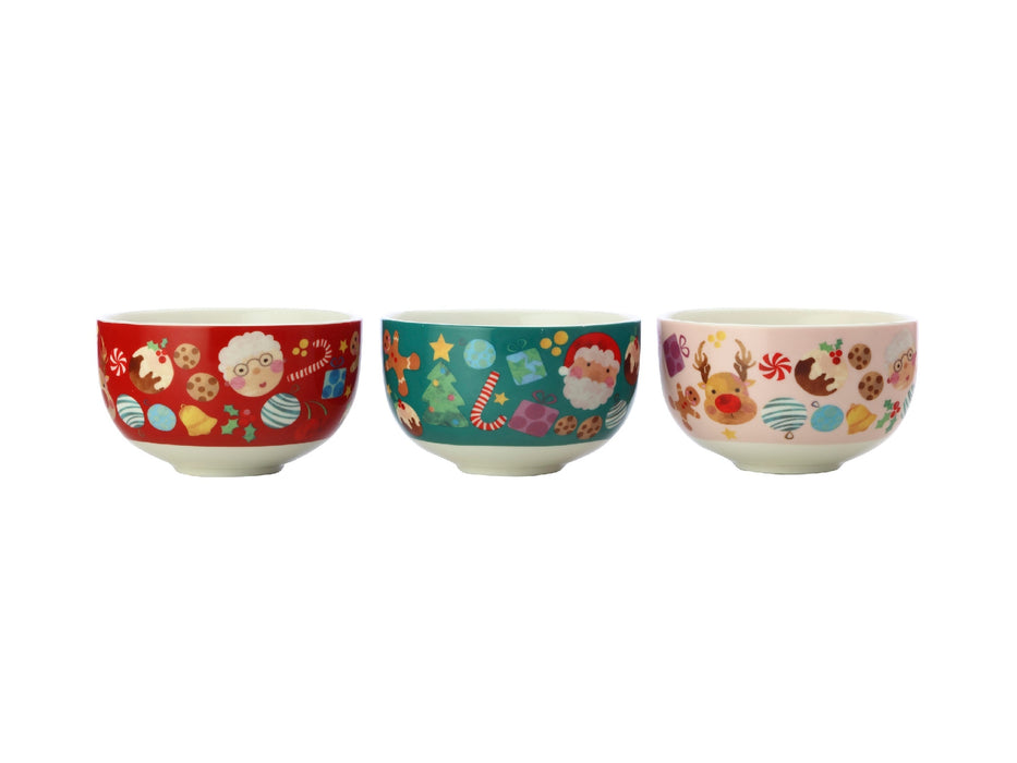 MW Kasey Rainbow Sparkly Season Bowl 10cm Set of 3 Gift Boxed