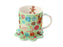 MW Kasey Rainbow Sparkly Season Mug 350ML & Coaster Set Light Green Gift Boxed