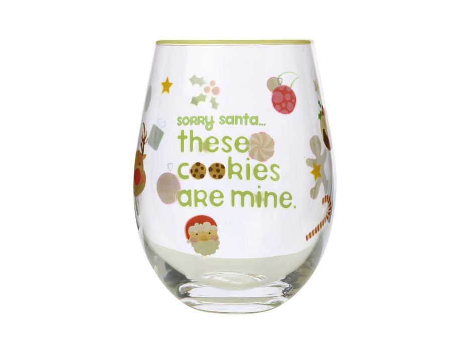 MW Kasey Rainbow Sparkly Season Stemless Glass 500ML Light Green Gift Boxed