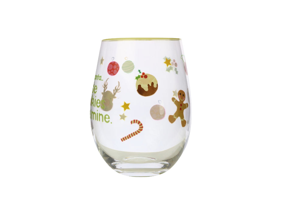MW Kasey Rainbow Sparkly Season Stemless Glass 500ML Light Green Gift Boxed