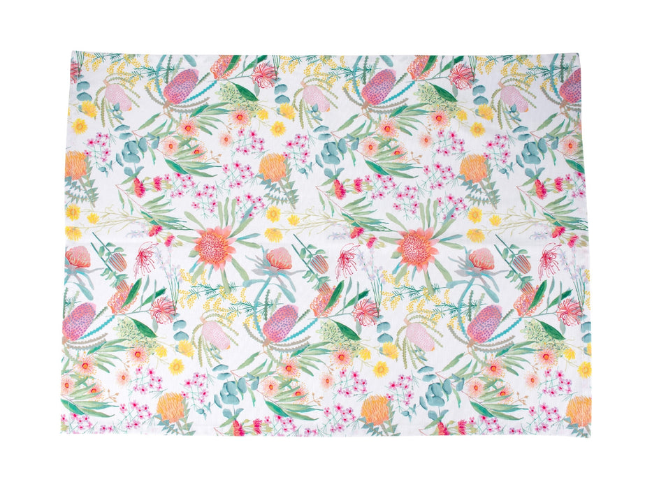 MW Royal Botanic Gardens Native Blooms Tea Towel 50x70cm