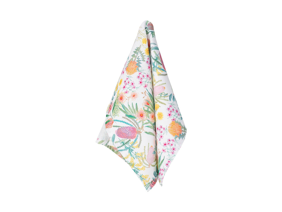 MW Royal Botanic Gardens Native Blooms Tea Towel 50x70cm