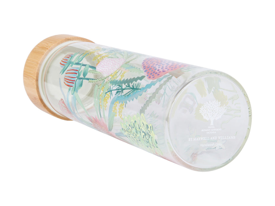 MW Royal Botanic Gardens Native Blooms Glass Water Bottle 550ML