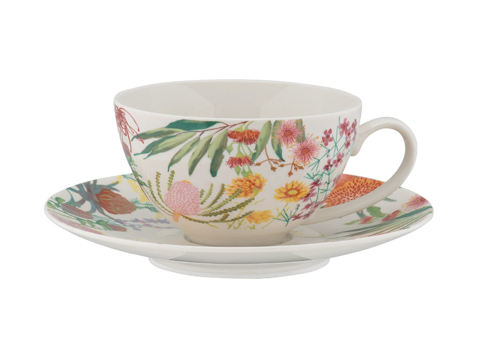 MW Royal Botanic Gardens Native Blooms Coupe Cup & Saucer 200ML