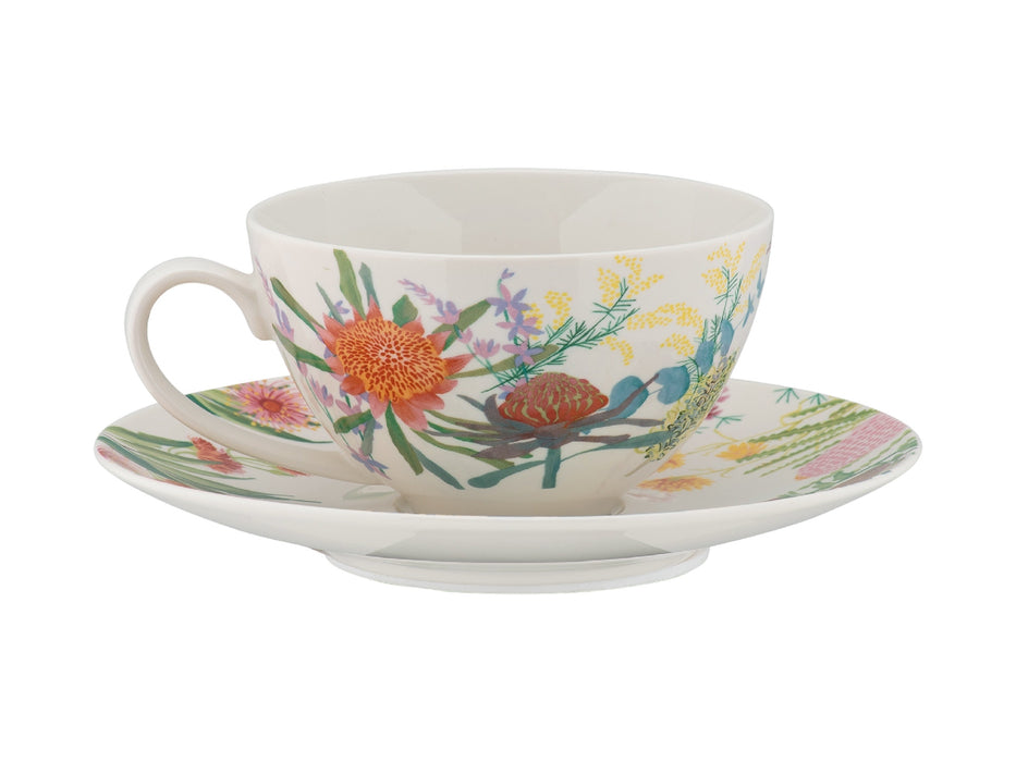 MW Royal Botanic Gardens Native Blooms Coupe Cup & Saucer 200ML