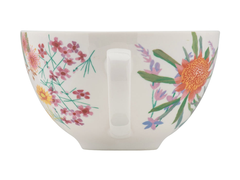 MW Royal Botanic Gardens Native Blooms Coupe Breakfast Cup & Saucer 400ML