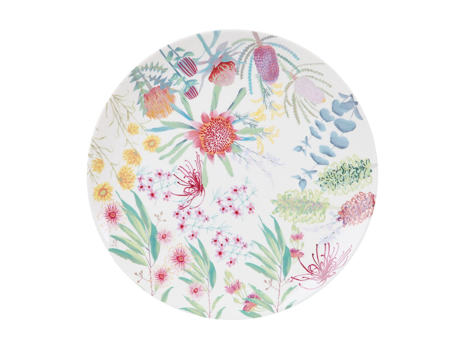MW Royal Botanic Gardens Native Blooms Round Platter 33cm Gift Boxed