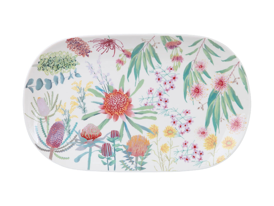 MW Royal Botanic Gardens Native Blooms Oval Platter 37x23cm Gift Boxed