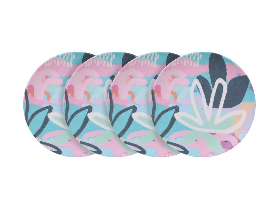 MW Rach Jackson Rock Garden Melamine Plate 20cm Set of 4