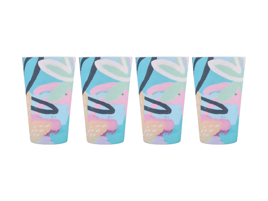 MW Rach Jackson Rock Garden Melamine Tumbler 440ML Set of 4