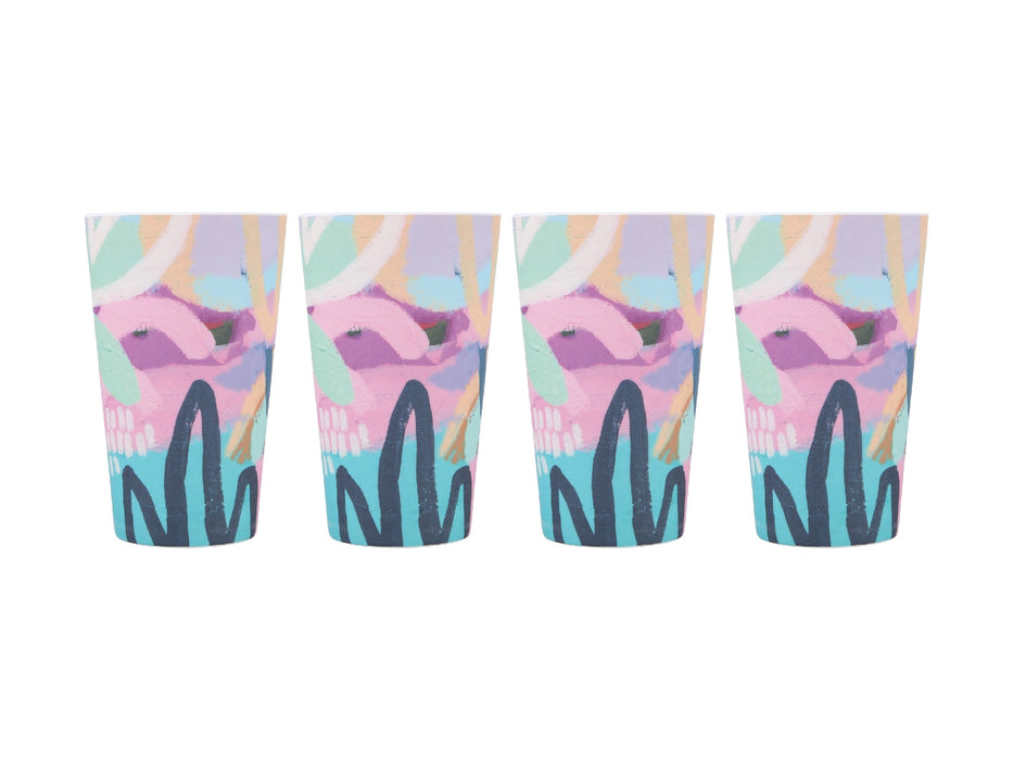 MW Rach Jackson Rock Garden Melamine Tumbler 440ML Set of 4