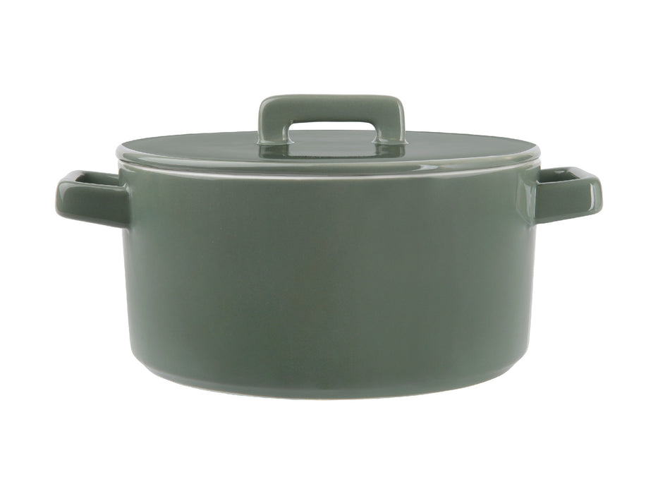 MW Epicurious Round Casserole 1.3L Sage Gift Boxed