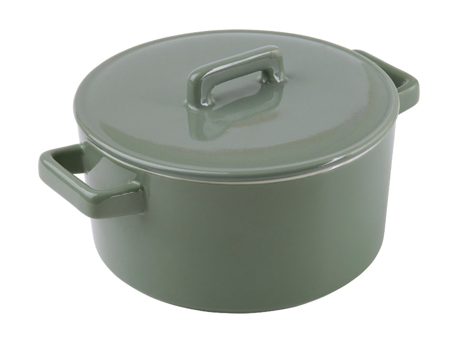 MW Epicurious Round Casserole 1.3L Sage Gift Boxed