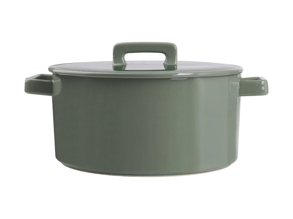 MW Epicurious Round Casserole 3L Sage Gift Boxed