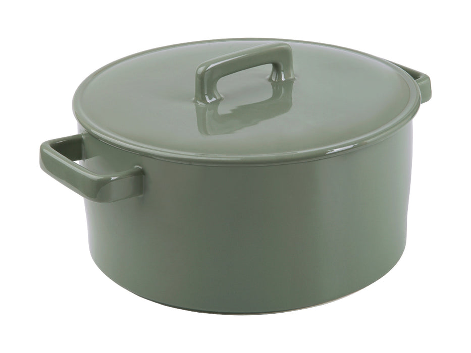 MW Epicurious Round Casserole 3L Sage Gift Boxed