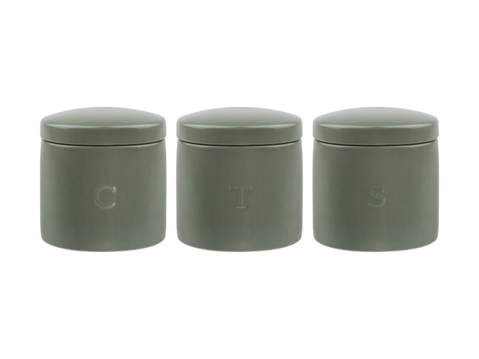 MW Epicurious Canister 600ML Set of 3 Sage Gift Boxed