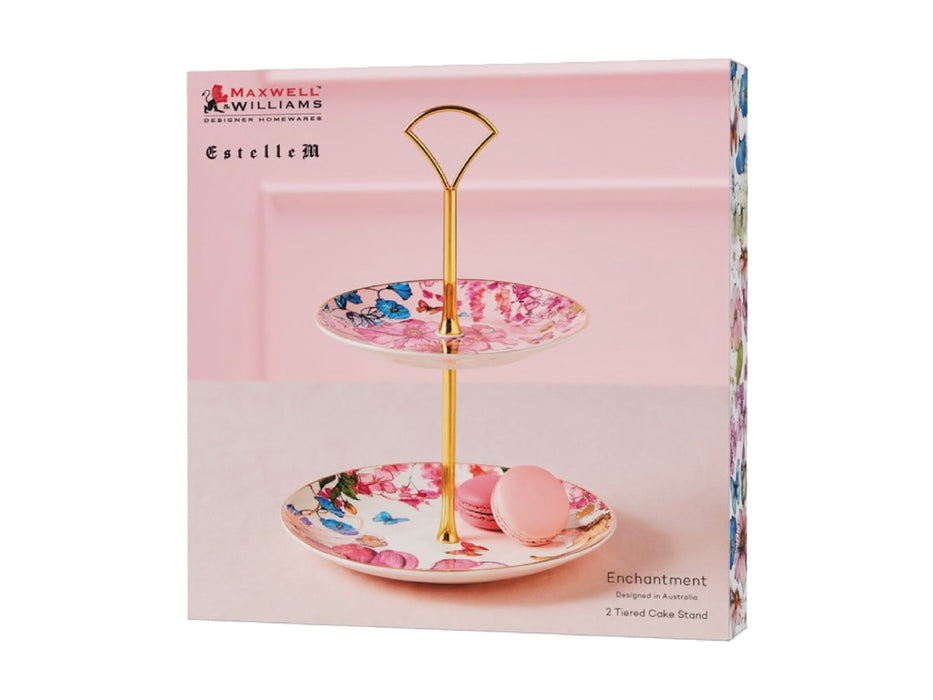 MW Estelle Michaelides Enchantment 2 Tiered Cake Stand Gift Boxed - Kitchen Antics