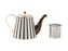 MW Teas & C's Regency Teapot With Infuser 1lt Black Gift Boxed - Kitchen Antics