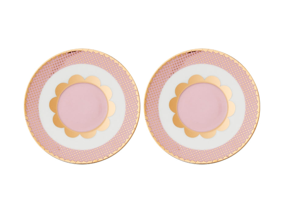 MW Teas & C's Regency Demi Cup & Saucer 100ML Set of 2 Pink Gift Boxed - Kitchen Antics