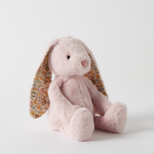 Jiggle & Giggle Bunny Medium - Floral Pink