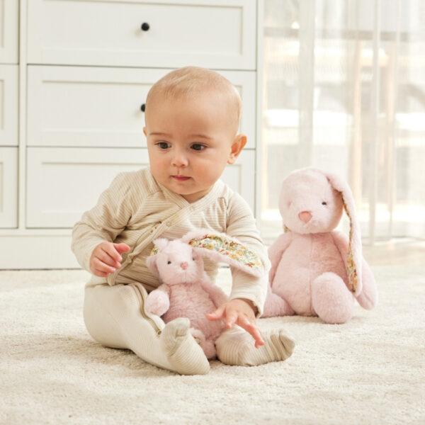 Jiggle & Giggle Bunny Medium - Floral Pink