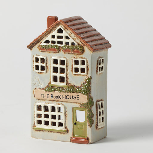 Cottage Tealight Holder - Book House