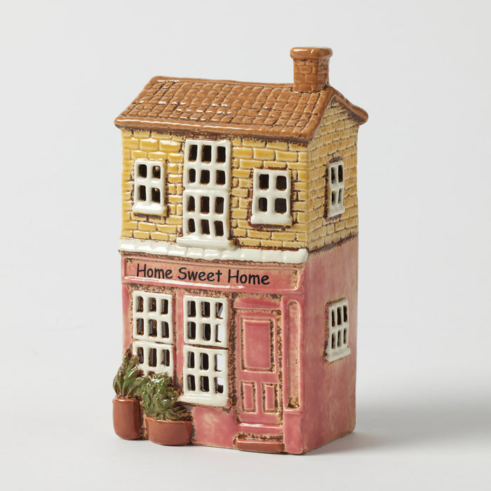 Cottage Tealight Holder - Home Sweet Home