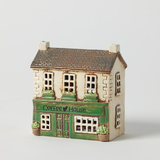 Cottage Tealight Holder - Coffee House