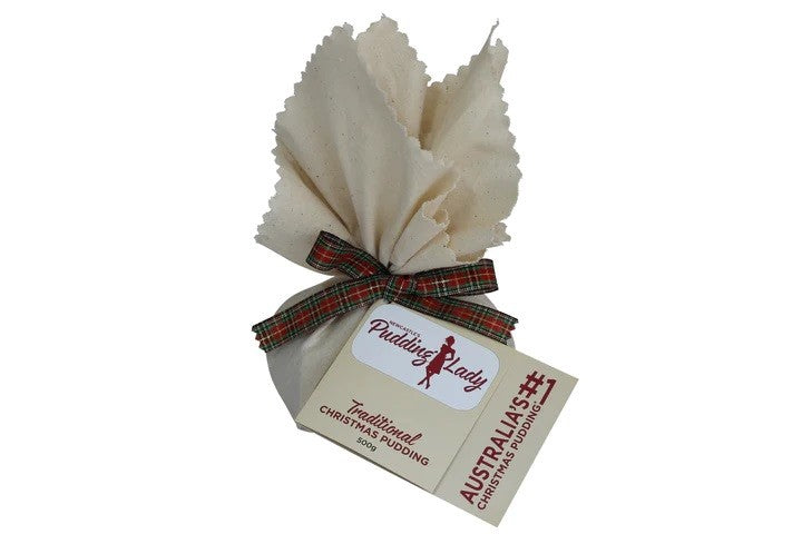 Pudding Lady Christmas Pudding 500g - Round