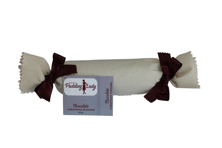 Pudding Lady Christmas Pudding Choc 800g - Log
