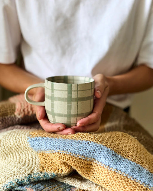 Robert Gordon Mug Single - Cat's Pyjamas Duck Egg Check