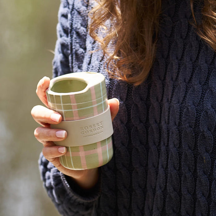 Robert Gordon Travel Cup - Sage & Blush w/ Silicone Band