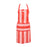 Annabel Linen Apron - Red Stripe