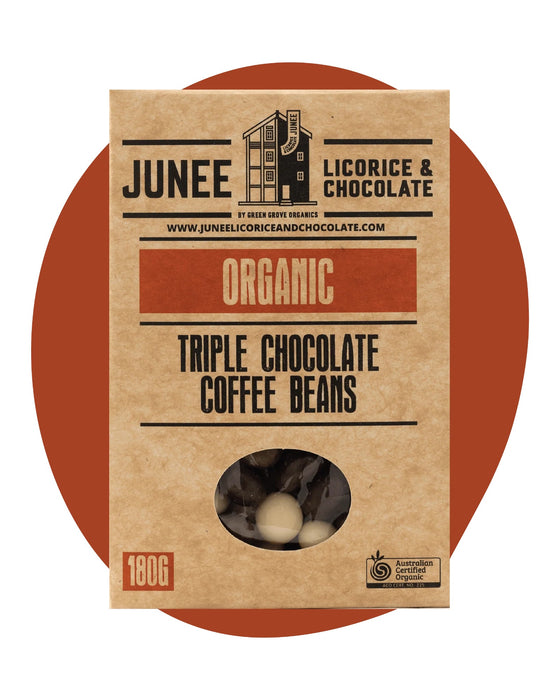 Junee Licorice & Chocolate: Triple Chocolate Coffee Beans 180g
