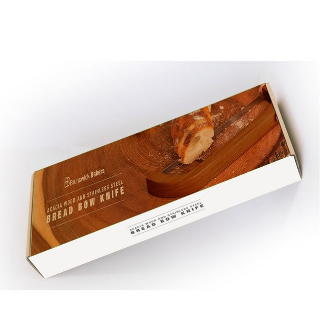 Brunswick Bakers Acacia wood and Stainless steel Bread Bow Knife