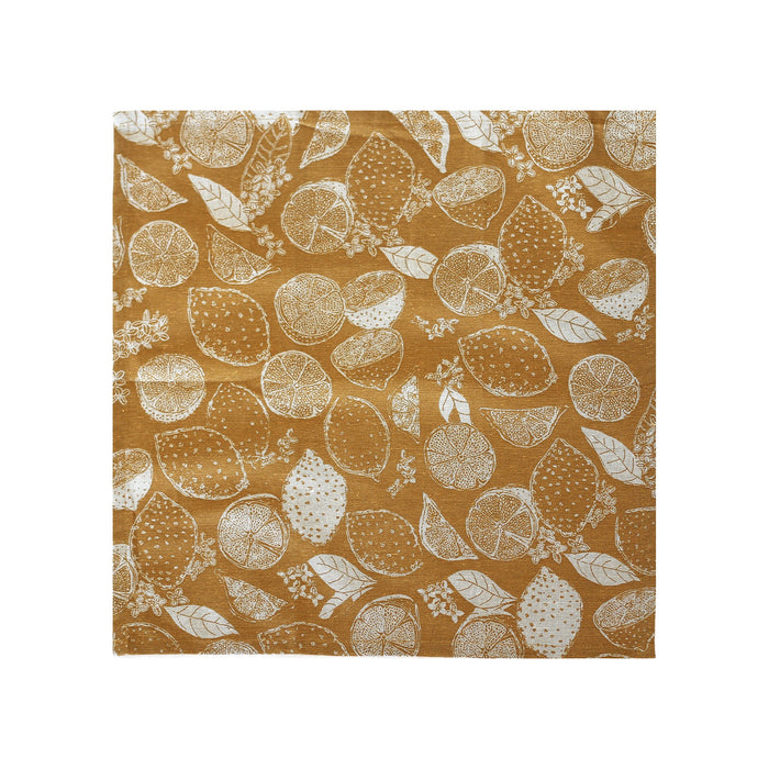 Raine & Humble Lemon Marmalade Napkin Set 4 - Golden Yellow