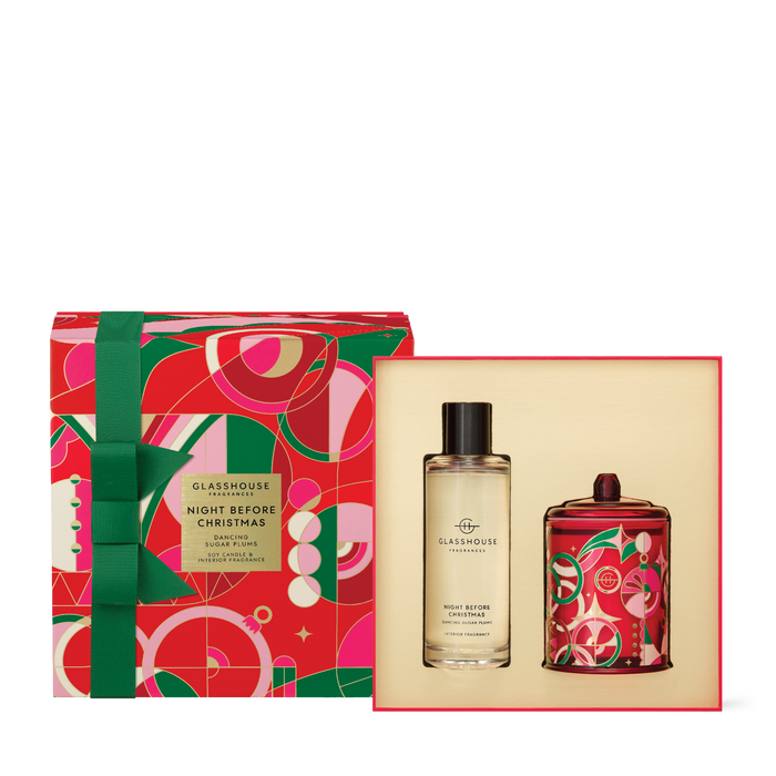 Glasshouse Fragrance Candle and Spray Gift Set - Night Before Christmas 2024