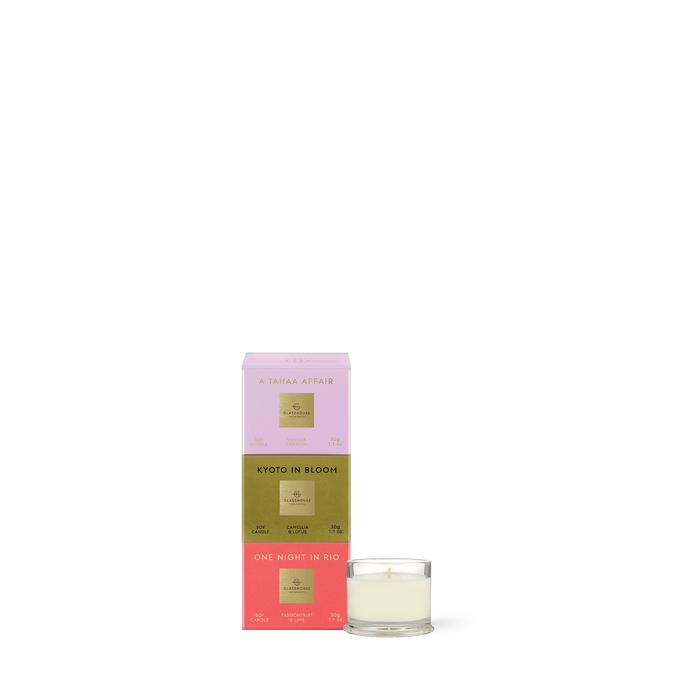 Glasshouse Candle 3x30g Christmas - Trio 2024