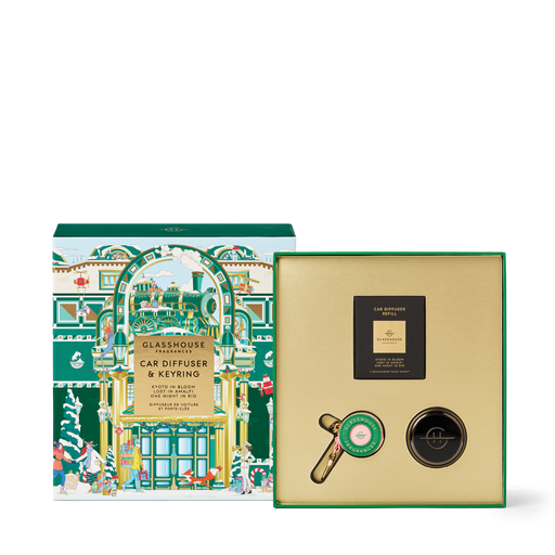 Glasshouse Car Diffuser and Key Ring Gift Set - Christmas 2025