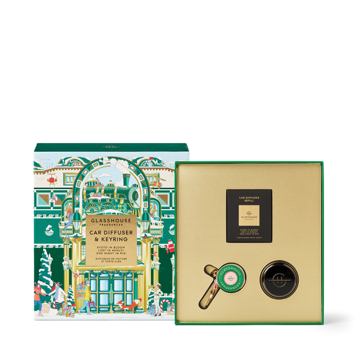 Glasshouse Car Diffuser and Key Ring Gift Set - Christmas 2025