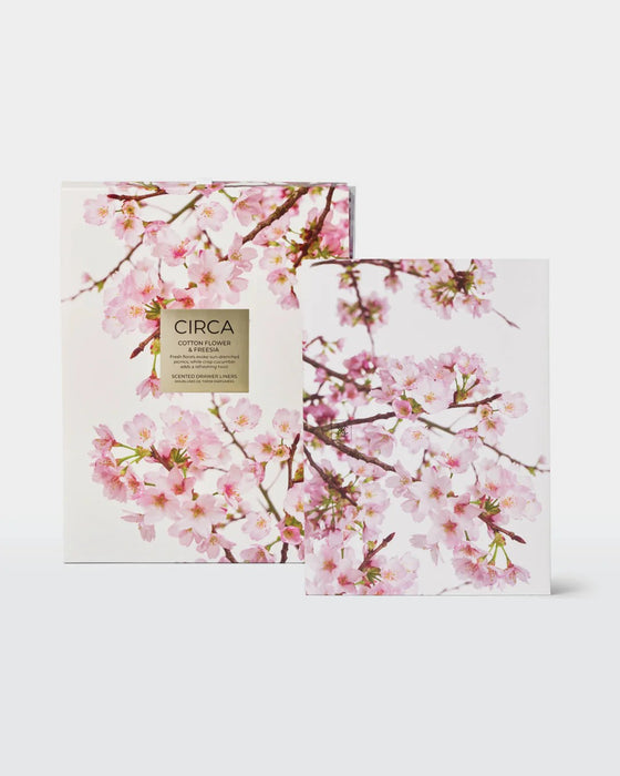 Circa Scented Draw Liners - Cotton Flower & Freesia
