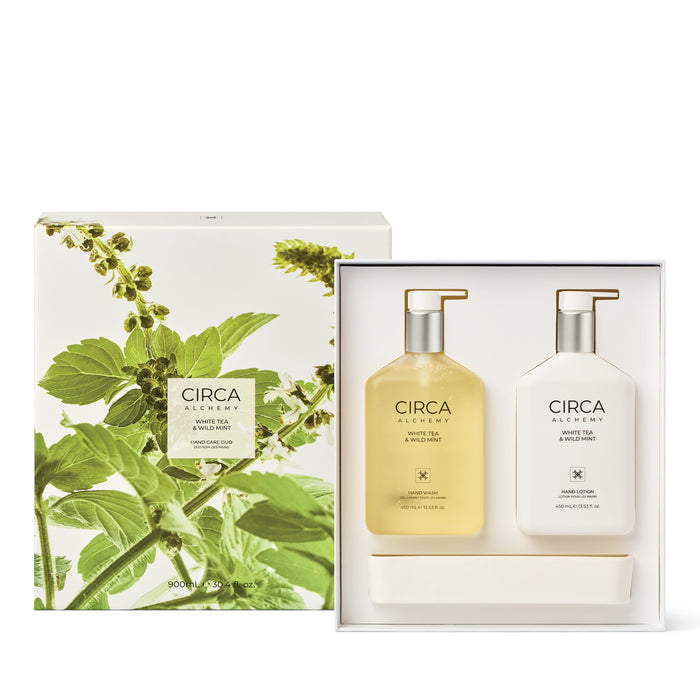 CIRCA Alchemy Hand Care Duo 900ml - White Tea & Wild Mint