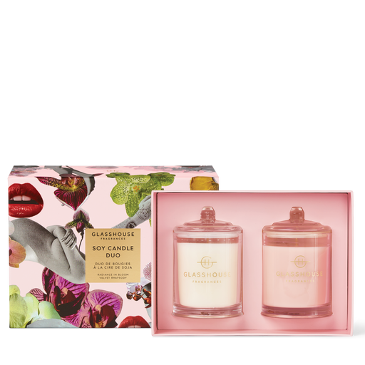 Glasshouse Candle Duo Set - Radiance in Bloom & Velvet Rhapsody
