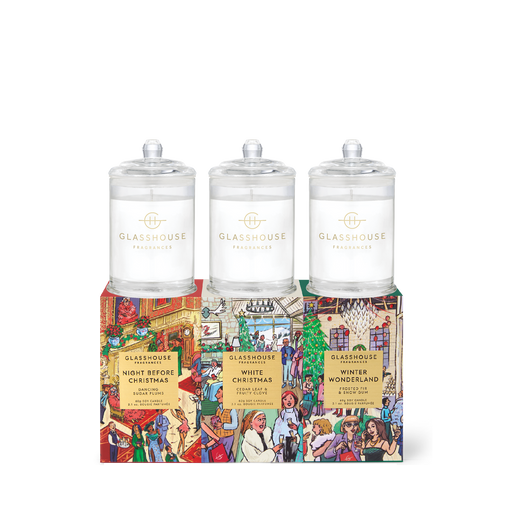 Glasshouse Candle 3x60g Christmas - Trio 2026