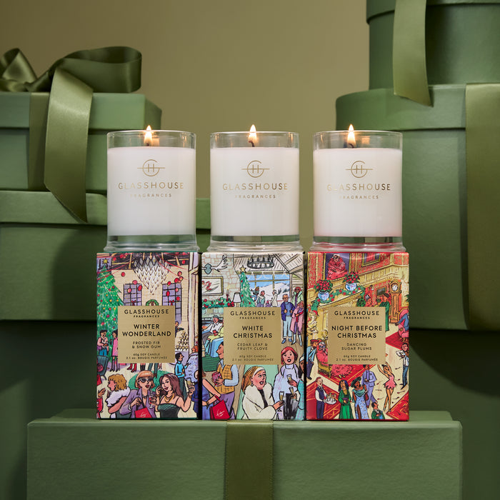 Glasshouse Candle 3x60g Christmas - Trio 2026