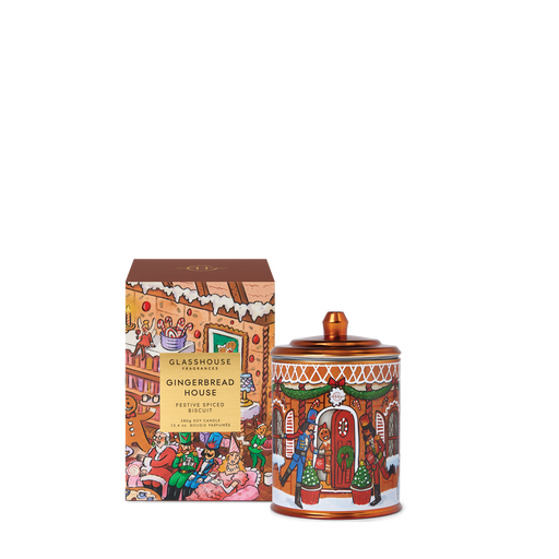 Glasshouse Candle 380g - Gingerbread House 2026