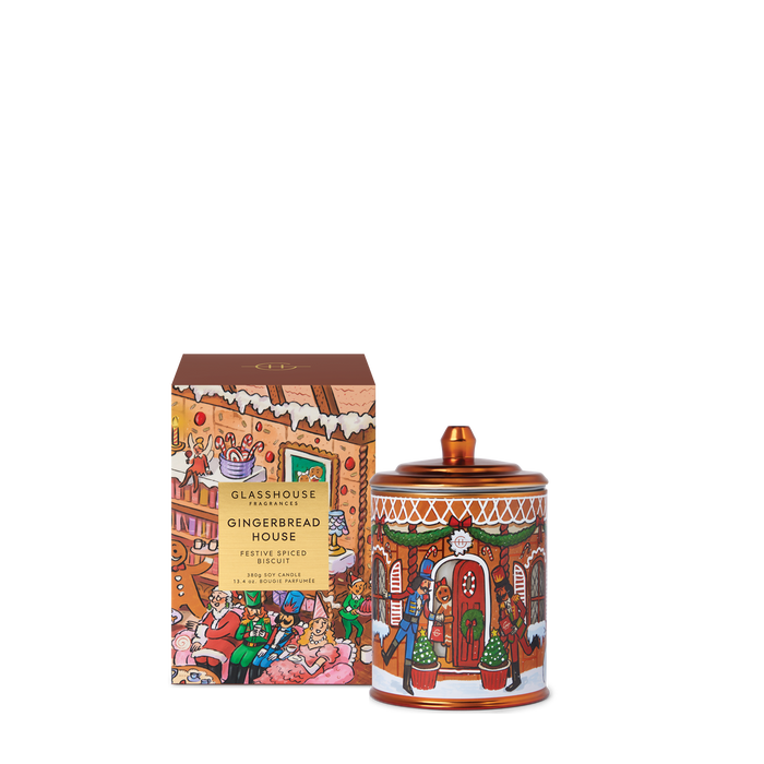 Glasshouse Candle 380g - Gingerbread House 2026