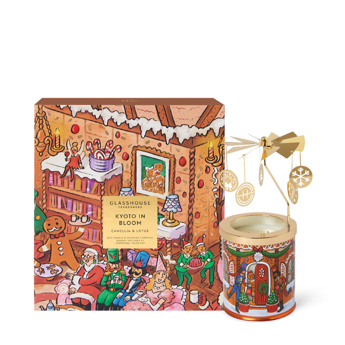 Glasshouse Spinning Carousel Candle 380g - Kyoto In Bloom 2026