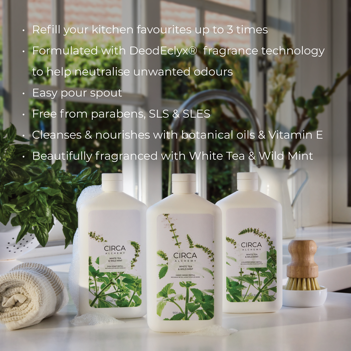 CIRCA Alchemy Hand Wash Refill 900ml - White Tea & Wild Mint