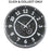 Cog Wall Clock Dylan 54cm - Silver Metal/Black - Kitchen Antics
